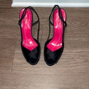 Kate Spade Black Slingback Heels